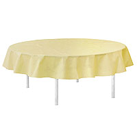 Nappe Ronde en Tissu Intissé opaque 240cm Ivoire