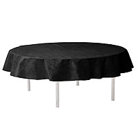 Nappe Ronde en Tissu Intissé opaque 240cm Noir